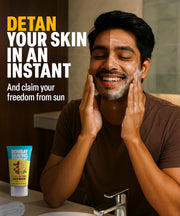 Bombay Shaving Company Daily Detan Face Wash Combo (2 x 100g) | Coffee & Vitamin C | Tan Removal & Brightening | Removes Sun Tan, Dirt & Pollution | Value Pack