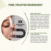 INDUS VALLEY Bio-Organic Activated Charcoal Powder | 100% Natural | Face & Skin Care | Cleansing & Exfoliating | 200 g + 50 g