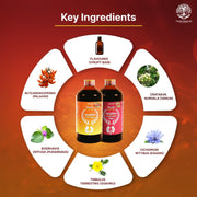 Uveda Naturals Nephro Panchamrit & Nephro Panchamrit Plus Sugar Free Combo (450ml x 2) | Ayurvedic D