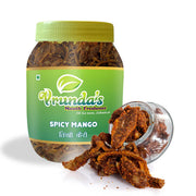 Vrunda's Tikhi Kairi, Masala Kairi, chatpati Kairi,Dry Pickle, 650 GM