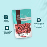 Pure & Sure Byadagi Organic (Dried) Red Chilli Whole - 100gm | 100% Natural Sabut Lal Mirch | No Preservatives, No Additives, No Colours | Rich Aroma & Taste