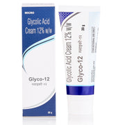 Micro Labs Glyco 12 Glycolic Acid 12% Cream for Pigmentation, Dark Spots, Acne Marks & Uneven Skin T