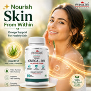 SwissLife Forever Vegan Omega 3 6 9 with Algal DHA | 60 Veg Capsules | Plant-Based Support for Brain