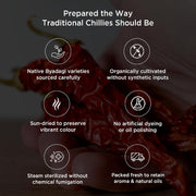 Pure & Sure Byadagi Organic (Dried) Red Chilli Whole - 100gm | 100% Natural Sabut Lal Mirch | No Preservatives, No Additives, No Colours | Rich Aroma & Taste