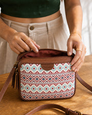 Teal by Chumbak Aztec sling bag view 7
