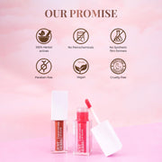Just Herbs Serum Infused Lip Gloss for Women, Lighweight Non-Sticky High Glossy Moisturizing and Hydrating Lip Gloss 3 ml (Peony Pearl)