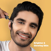 The Man Company Vitamin C Face Serum for Brightness - 30 ml | Fades Dark Spots & Hydrates | Lightweight & Non-Sticky | For Oily, Dry, Normal & Combination Skin