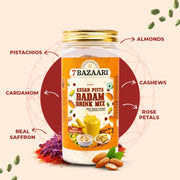 7 bazaari kesar pista badam drink mix 225 gm