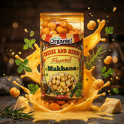 Oh So Organic Makhana Cheese & Herbs Flavored – 87g | Roasted Fox Nuts | Healthy Crunchy Snack