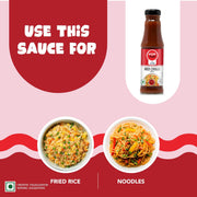 Wok Tok by Veeba Red Chilli Sauce 190g | Fat Free, No Added Colour | For Noodles, Fried Rice, Momos 