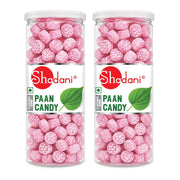 Shadani Paan Candy (Can Of 280g), Rich Indian Flavour Toffee | Meetha Pan Refreshing Candies For Kids and Adults, Jumbo Can Pack of 2