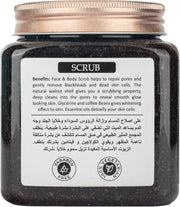Bionechral Acctive Coffee Face & Body Scrub 500g | For Instant Glow, Skin Polishing & Energising | A