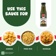 Wok Tok by Veeba Green Chilli Sauce 190g | Fat Free, No Added Colour | For Noodles, Fried Rice, Momo