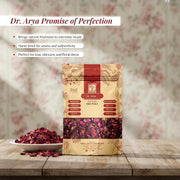Dr Arya’s Rose Petals 100g | Gulab Ki Patti | Natural Sun-Dried Rose Petals for Herbal Tea, Skincare, Food & Decor | Edible Dry Rose Petal for Everyday Use (Pack of 1)