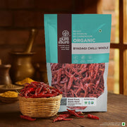 Pure & Sure Byadagi Organic (Dried) Red Chilli Whole - 100gm | 100% Natural Sabut Lal Mirch | No Preservatives, No Additives, No Colours | Rich Aroma & Taste