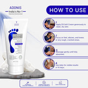 Adonis DS SOFT Cracked Heel Repair Cream for Soothing & Healing Cracked Heel | Make Heels Soft & Supple 100g | Moisturizing Foot Cream for Rough Calloused Skin