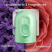 Godrej aer Plug Electric Air Freshener 2 Refills (20ml each) | Rose Blossom | Lasts up to 120 days