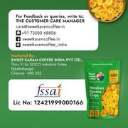 Sweet Karam Coffee Nendran Banana Chips – 500 grams | Made with 100% Coconut Oil | No Preservatives | Kerala Special Crispy, Thin Sliced Yellow Plantain Wafers | Healthy Tea Time Snack