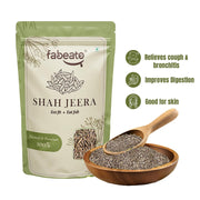 Fabeato Natural Premium Fresh Shah Jeera For Indian Cooking 200gram| Caraway Seeds | Afhghani Jeera| Shahi Jeera|Biriyani Jeera