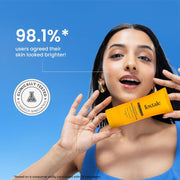 Foxtale Glow Sunscreen SPF 50 PA++++ with Vitamin C & Niacinamide, in-Vivo Tested, Sensitive-Skin Friendly, Made with 100% New-Gen Filters, Lightweight, Non-Greasy, No White Cast |for Men & Women 50ml
