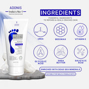 Adonis DS SOFT Cracked Heel Repair Cream for Soothing & Healing Cracked Heel | Make Heels Soft & Supple 100g | Moisturizing Foot Cream for Rough Calloused Skin
