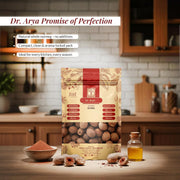 Dr Arya's Whole Nutmeg 50g | Jathikka | Jayfal | Jaiphal | Jathikai | Pure, Natural, Ayurveda Uses | Indian Aromatic Spice for face, cooking, baking and herbal uses