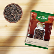 Amazon Brand - Vedaka Black Pepper Whole (Kaali Mirch) |100 g | Bold Flavor & Fresh Aroma | Perfect for Cooking | No Added Colours | No Preservatives