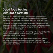 Pure & Sure Byadagi Organic (Dried) Red Chilli Whole - 100gm | 100% Natural Sabut Lal Mirch | No Preservatives, No Additives, No Colours | Rich Aroma & Taste