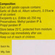 Sun Pharma's Garlic Pearls - Bottle of 100 Capsules