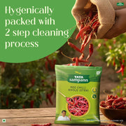 Tata Sampann Red Chilli Whole (Stem), 100g