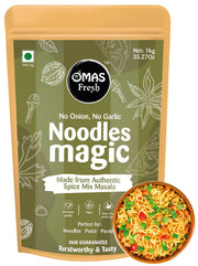 Omas Fresh No Onion, No Garlic Noodles Magic Authentic Spice Mix Masala Powder 70G | Jain Masala Best for Making Noodles, Pasta, Paratha, Wrap, 0.068 Kg
