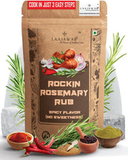 Laajawab All-In-One Natural Tangy Marinade with Lemon Pepper, Garlic, Onion & Rosemary | Chicken Rub
