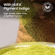 Nat Habit Organic Indigo Powder (HUFA Pigment) 85g | Natural Hair Colour for Black Hair | Post-Henna