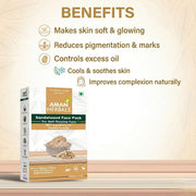 AMAN HERBALS - Pure and Natural Sandalwood/Chandan Powder Pack of 100 gm for Face, Skin Whitening, Face mask, and Facial, Skin Care