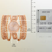 Joker & Witch Eltina Rose Gold Chain Wrap Women's Watch view 8