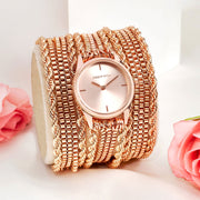 Joker & Witch Eltina Rose Gold Chain Wrap Women's Watch view 2