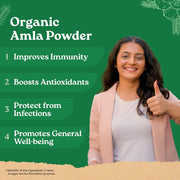 A TATA Product - Organic India Amla Powder, 200g, Whole Hera, Improves Immunity, Boosts Antioxidant, Certified Organic