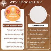 VP Murivenna Balm 30g Ayurvedic Antiseptic First Aid Balm for Cuts, Wounds, Bruises, Burns & Sports Injuries No Burning Sensation Paraben & Chemical Free Natural Herbal Formula