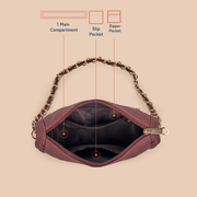 Zouk Aalya baguette bag view 6