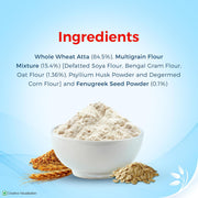Aashirvaad Sugar Release Control Atta, 1kg Pack, Low GI (Glycemic Index) Atta for Diabetics, A Blend of Whole Wheat, Pulse and Legume Flours