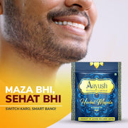 Aayush Herbal Masala (15 Pouch, Pan Flavour) Gutkha Addiction Solution | Nicotine-Free for Tobbaco Consumers | Non Addictive, No Spit Formula & Tobacco Free | 150 Grams