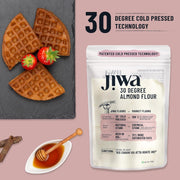 Jiwa 30 Degree Almond Flour | 200 G | Patented Cold Pressed Flour | Slow Ground | Low Carb Badam Powder | Keto & Paleo Friendly | Made With Californian Almonds | Gluten Free | Grain Free