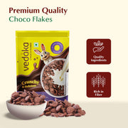 Amazon Brand - Vedaka Choco Flakes 1.2 kg | Irresistible Chocolate Flavor | Crunchy and Delicious | High in Fiber | No added Preservatives