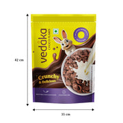 Amazon Brand - Vedaka Choco Flakes 1.2 kg | Irresistible Chocolate Flavor | Crunchy and Delicious | High in Fiber | No added Preservatives