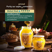 Anveshan A2 Gir Cow Ghee Bilona Method 1Liter, Traditional Bilona Method, Cultured, Immunity Booster, Pure, Natural, Healthy, Fresh, Lactose And Gluten Free