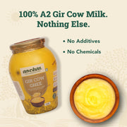 Anveshan A2 Gir Cow Ghee Bilona Method 1Liter, Traditional Bilona Method, Cultured, Immunity Booster, Pure, Natural, Healthy, Fresh, Lactose And Gluten Free