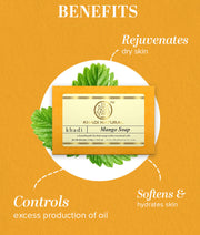 Khadi Natural Mango Soap – 125gm | Nourishing & Refreshing Herbal Bath Bar