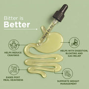 Arth Bitter Drops Weight Management Supplement - 15 Days Pack | Reduces Cravings Naturally | Improves Digestion & Bloating | With 14 Herbal Bitters, Karela, Dry Ginger, Haldi | 50ML