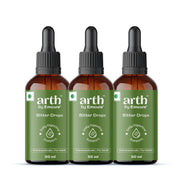 Arth Bitter Drops Weight Management Supplement - 15 Days Pack | Reduces Cravings Naturally | Improves Digestion & Bloating | With 14 Herbal Bitters, Karela, Dry Ginger, Haldi | 50ML