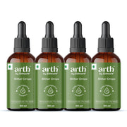 Arth Bitter Drops Weight Management Supplement - 15 Days Pack | Reduces Cravings Naturally | Improves Digestion & Bloating | With 14 Herbal Bitters, Karela, Dry Ginger, Haldi | 50ML